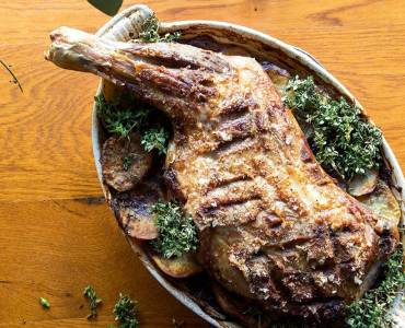 Ovenschotel boulangère met lamsvlees